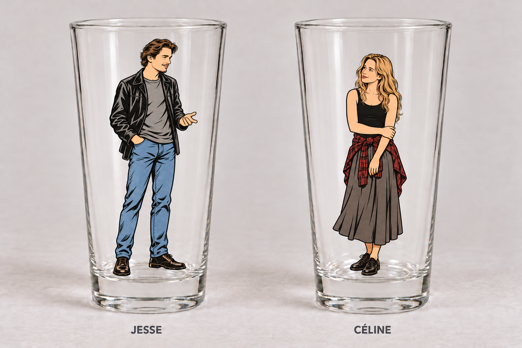 Before Sunrise CinePint Pint Glass | Jesse
