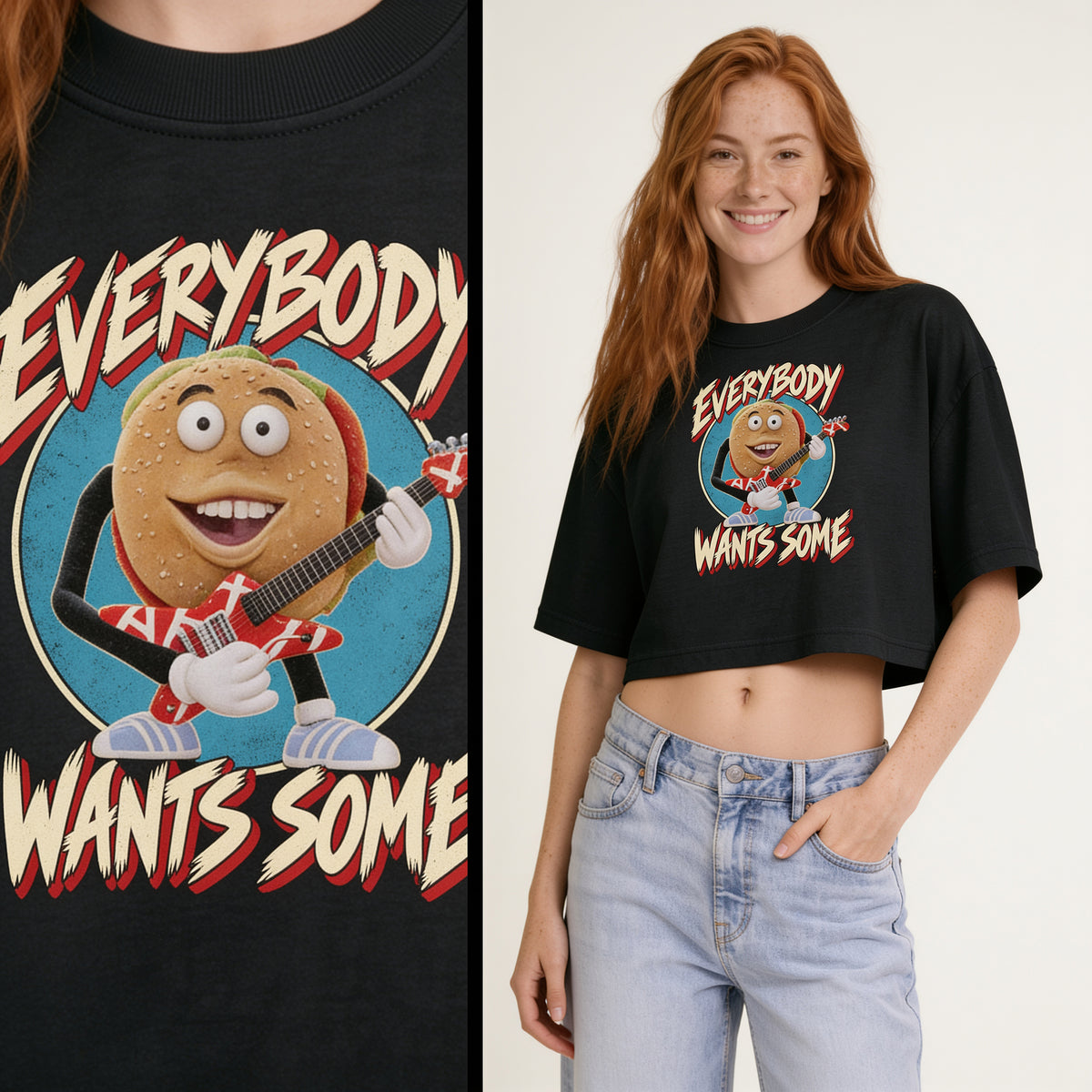 Better Off Dead - Everybody Wants Some Burger Cropped Tee