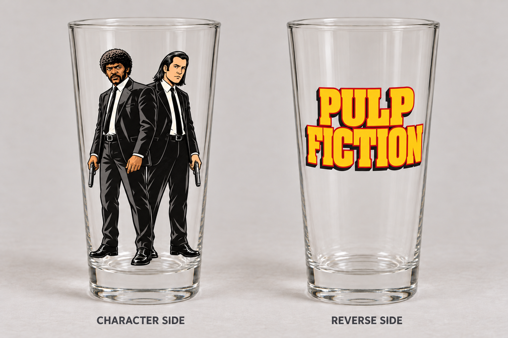 Pulp Fiction CinePint Pint Glass | Jules & Vincent